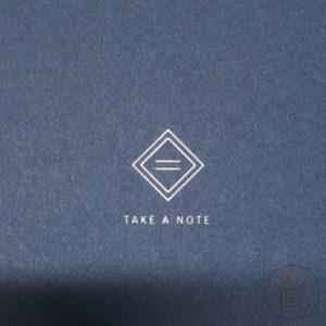 2021年手帳開箱 手帳本體 封面燙印logo-Take A Note