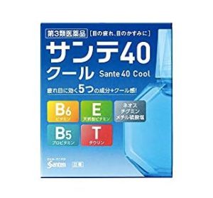 日本眼藥水_年長者適用_參天 維生素涼感眼藥水 Sante 40 Cool（サンテ40クール）