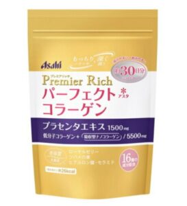 日本保健食品-Asahi 朝日 Premier Rich 完美 膠原蛋白粉（金色版）
