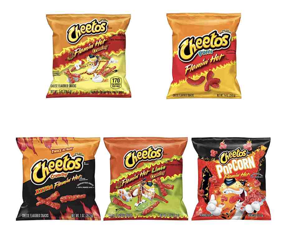 Hot Cheetos 的系列商品，提供豐富多樣的選擇