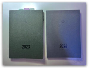 2024年手帳開箱-Take A Note-封面顏色與2023年版本比較更淡一些
