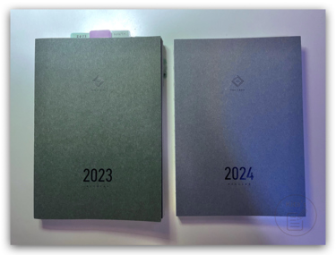 2024年手帳開箱-Take A Note-封面顏色與2023年版本比較更淡一些
