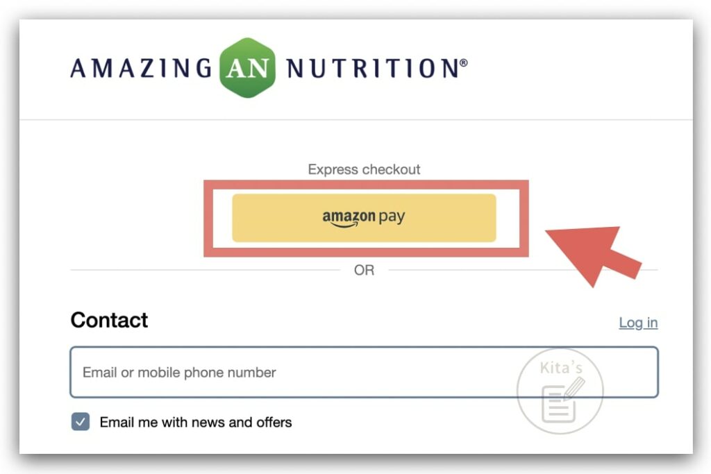 Amazing Nutrition 購物流程與評價 - Amazon Pay 是快速結帳的選項